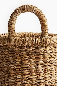 Panier de rangement mural en jonc de mer