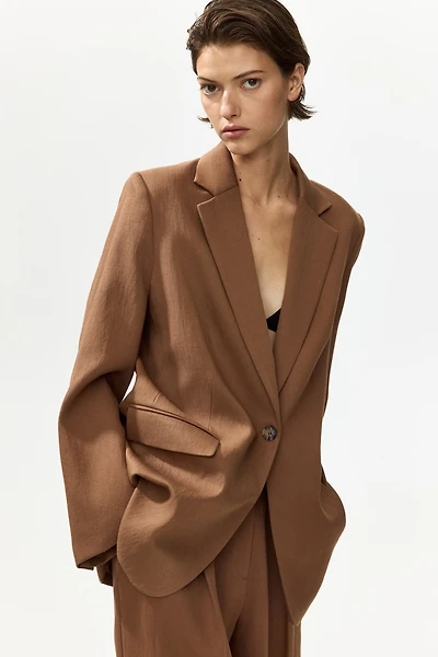 Blazer à fermeture droite