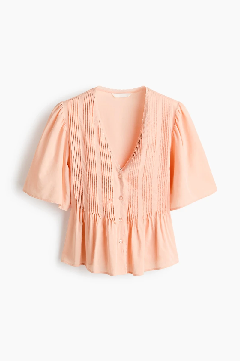 Blouse with Pintucks