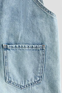 Denim Overall Shorts