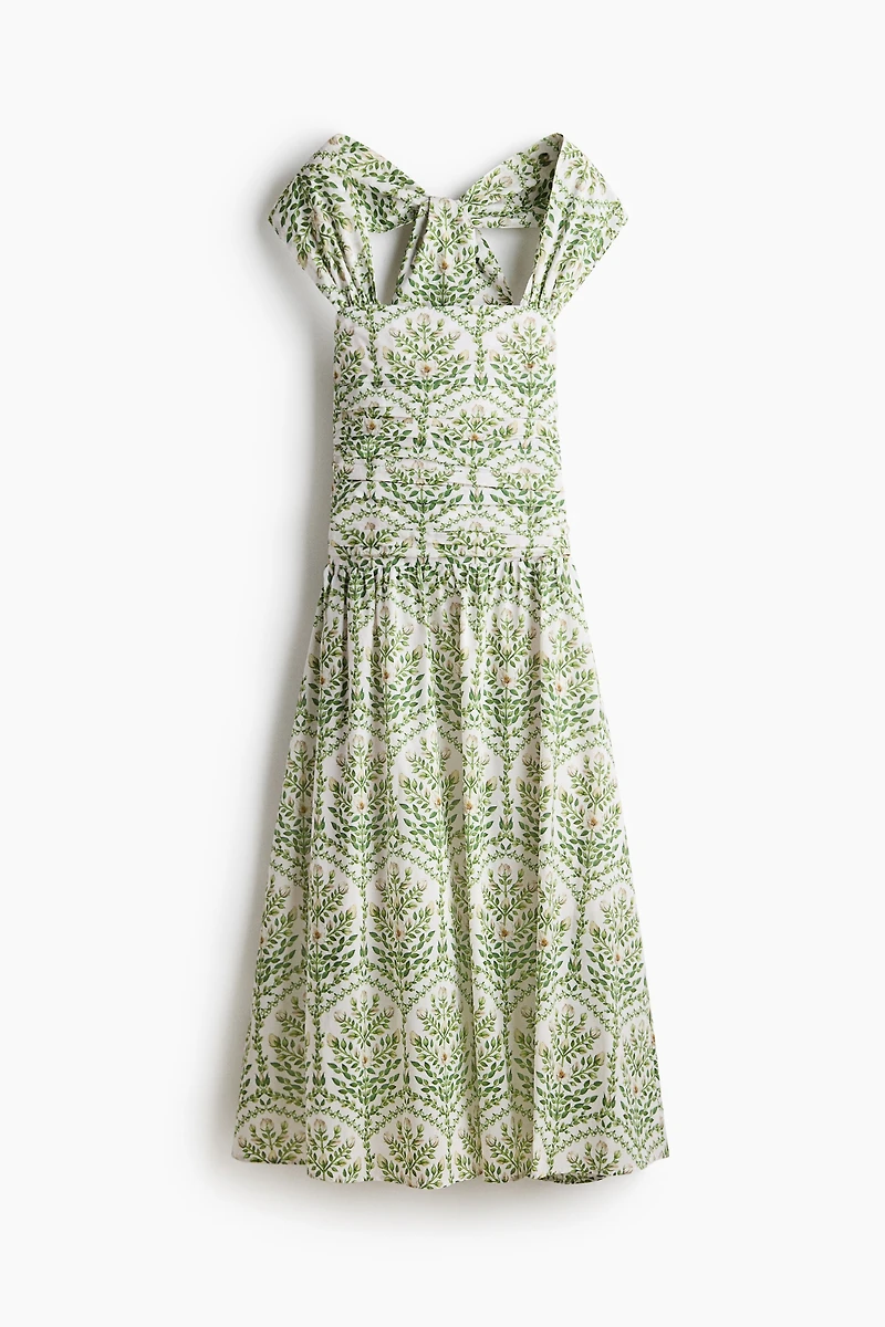 Poplin Halterneck Dress