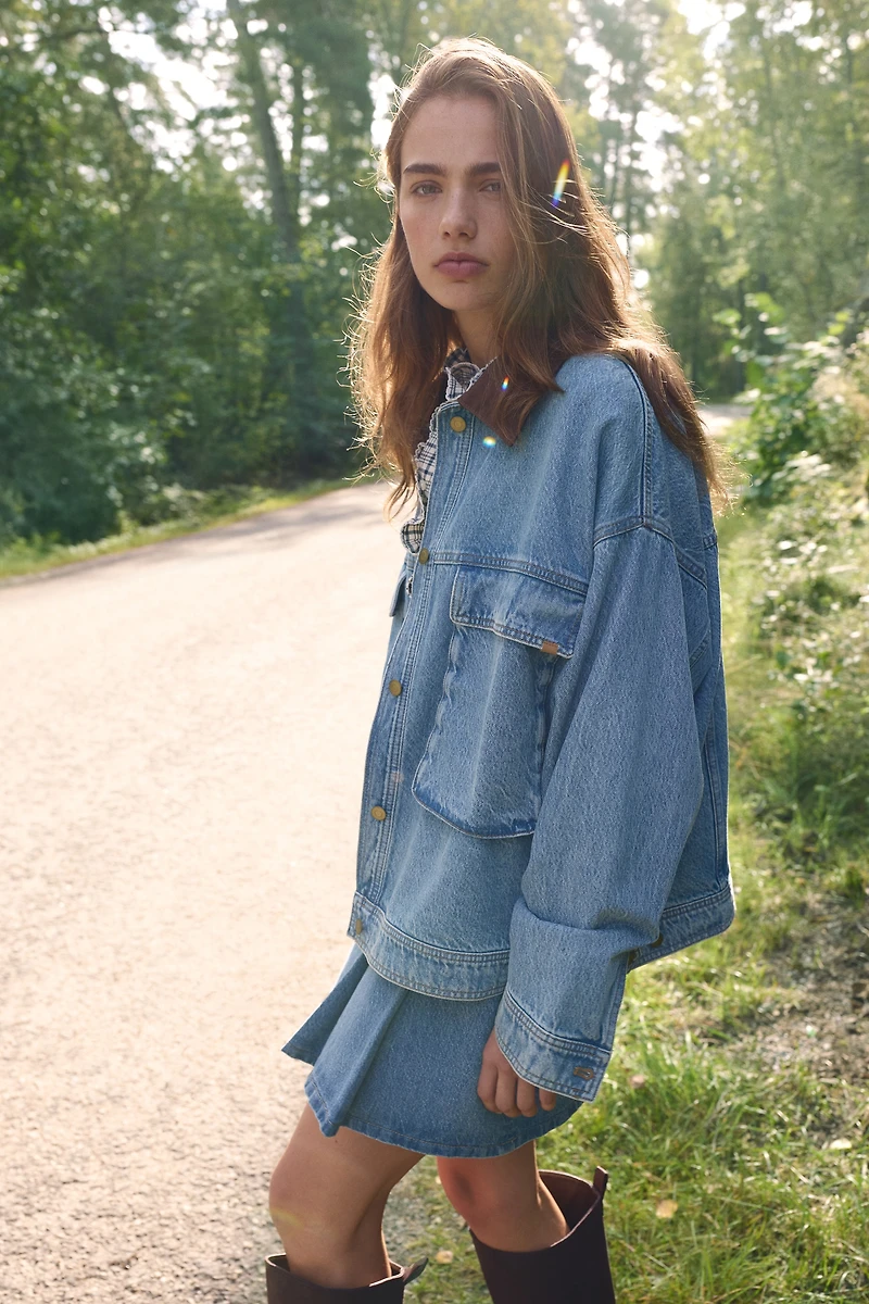 Veste ample en denim