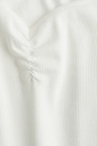 Ribbed Boat-Neck Top
