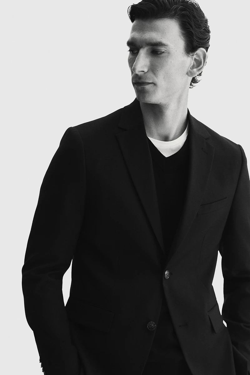 Regular-Fit Single-Breasted Jacket