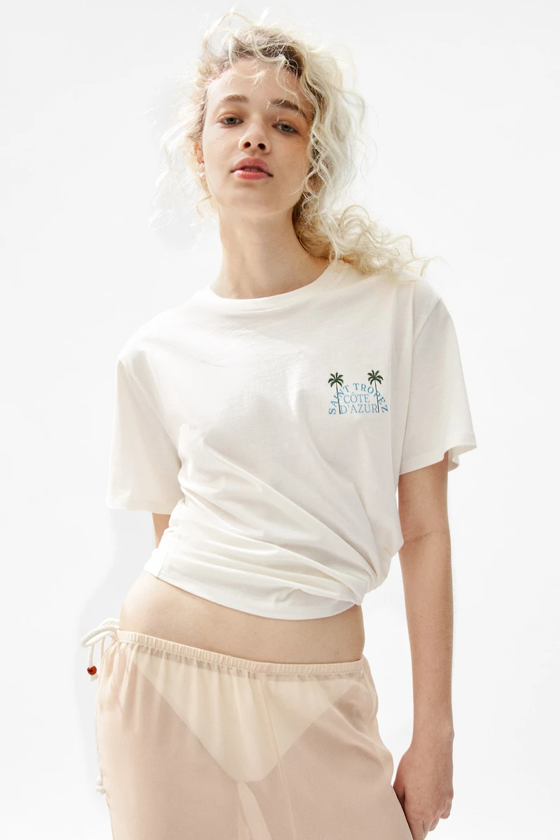 Printed Cotton T-Shirt