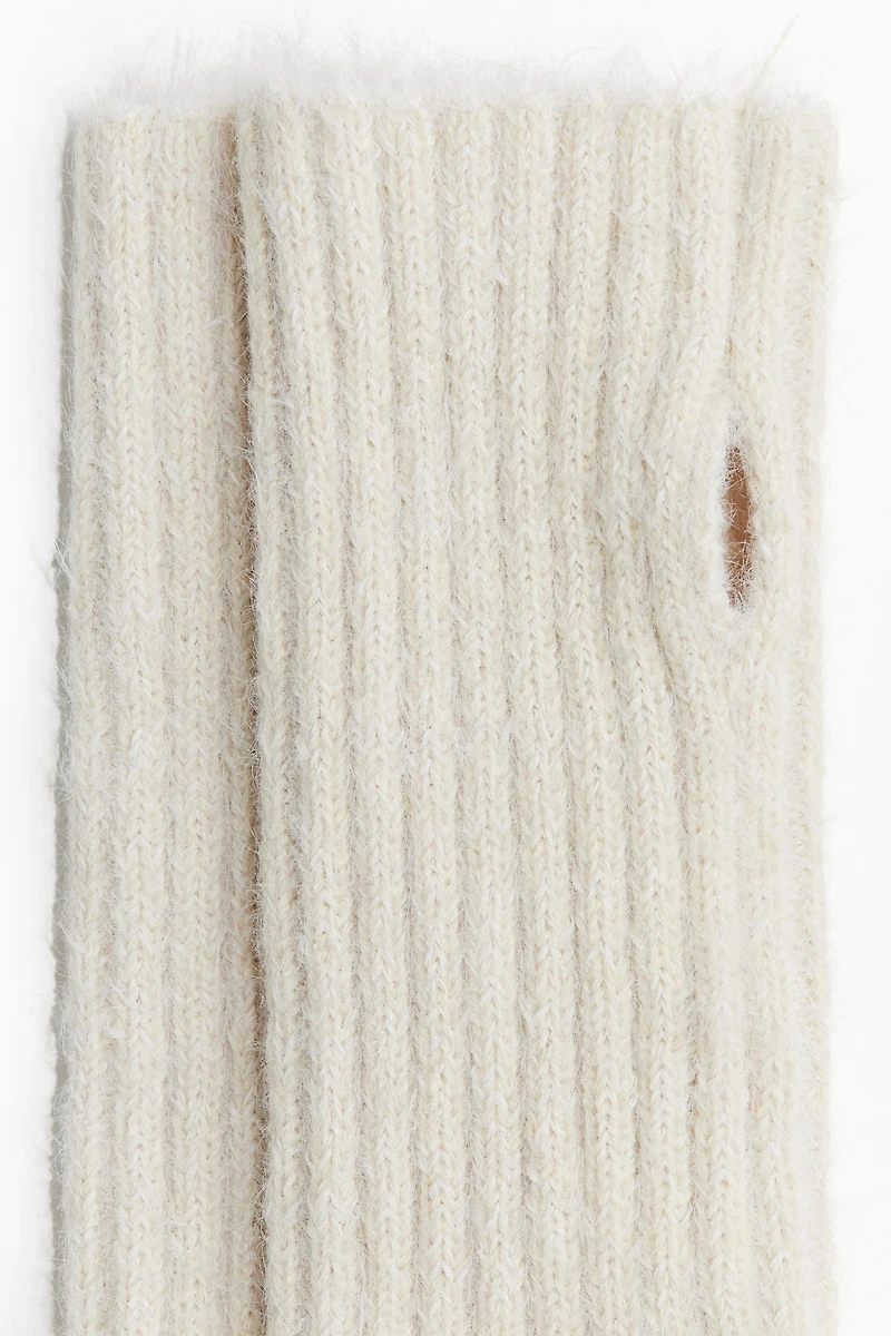 Rib-Knit Wrist Warmers