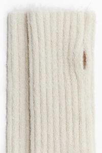 Rib-Knit Wrist Warmers
