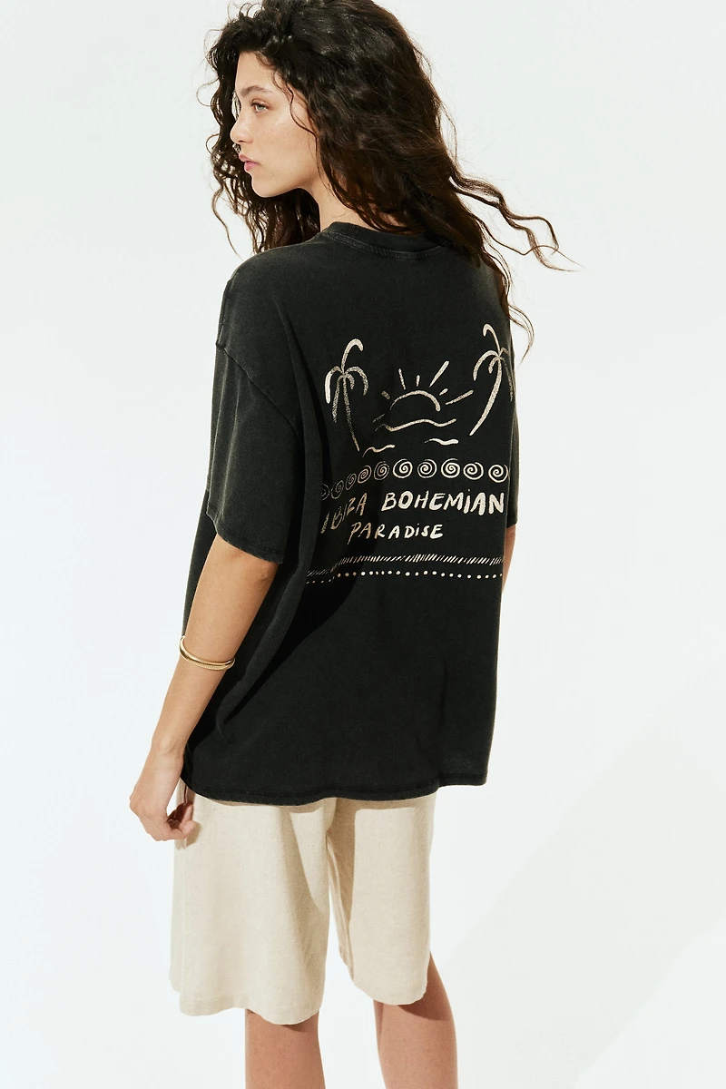 Oversized T-Shirt with Motif