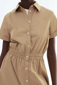 Short-Sleeved Shirt Dress