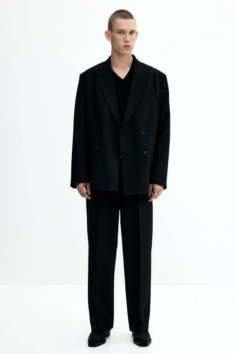 Pantalon chic scintillant ample