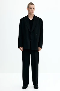 Pantalon chic scintillant ample