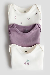 3-pack Printed Jersey Bodysuits