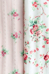 2-Pack Floral-Print Pointelle Bodysuits