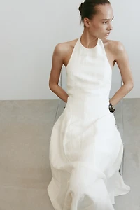 Flared Halterneck Dress