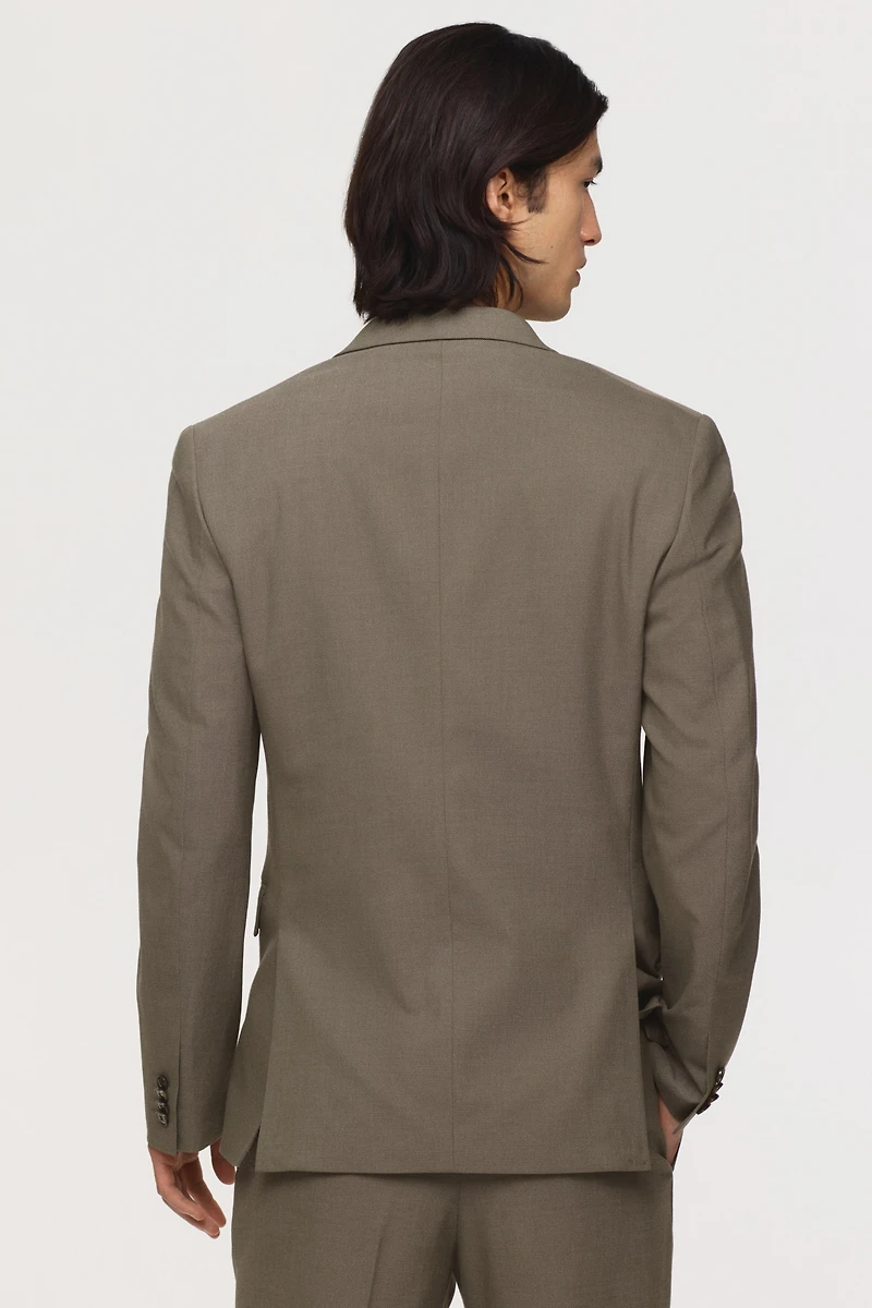 Slim-Fit Single-Breasted Jacket
