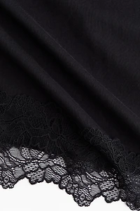 MAMA Lace-Trimmed T-Shirt