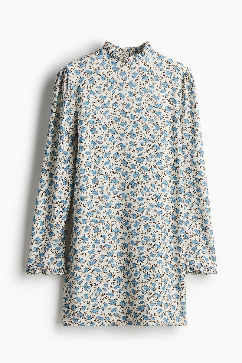 Robe à volant en jersey