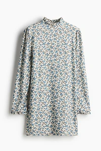 Robe à volant en jersey