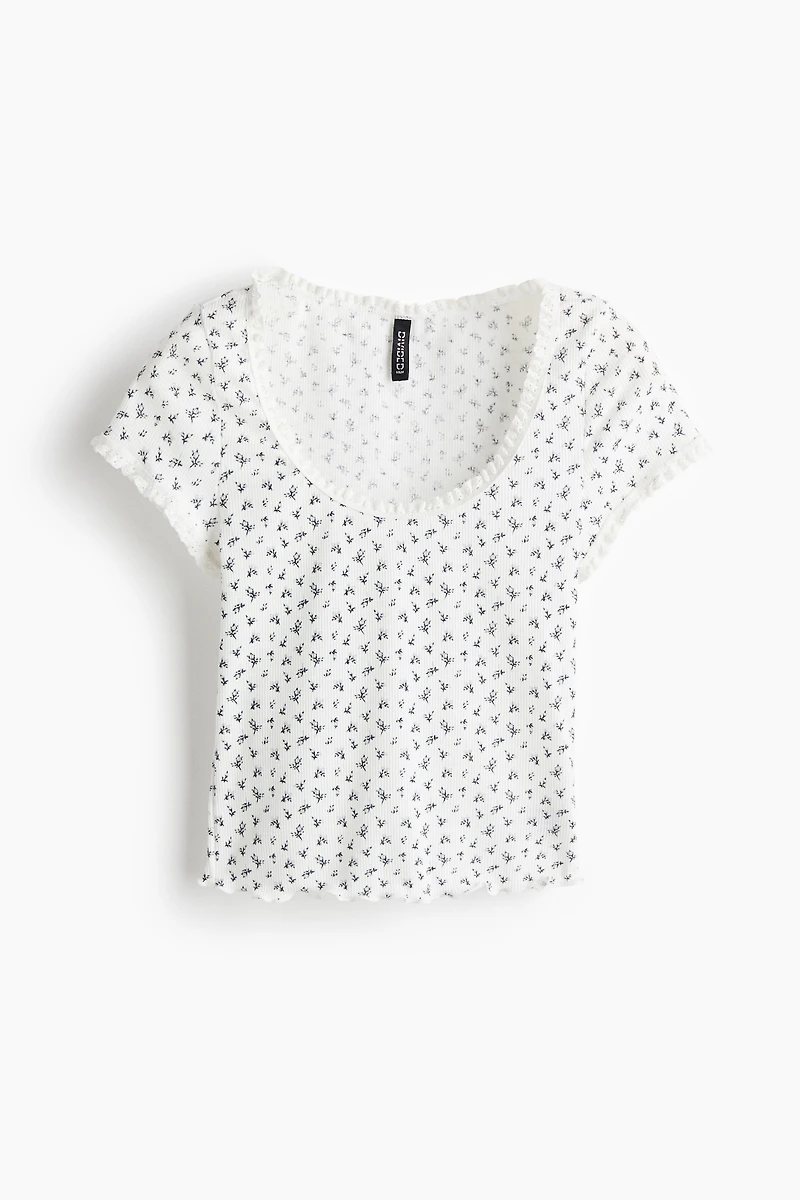 Lace-Trimmed Top