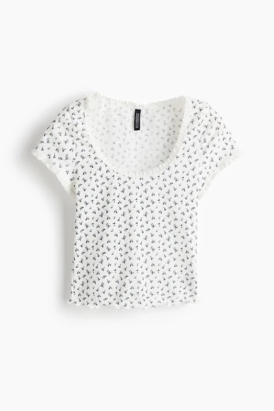 Lace-Trimmed Top