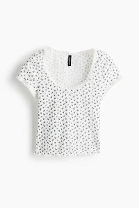 Lace-Trimmed Top
