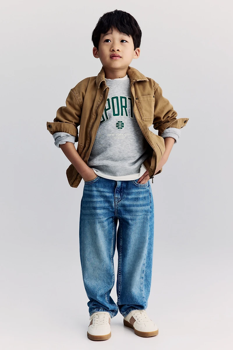 Jean ample à coupe baril