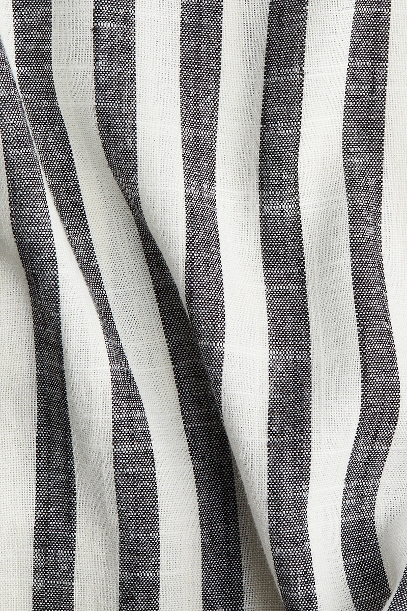 Linen-Blend Drawstring Pants