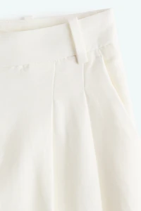 Wide-Leg Linen-Blend Pants
