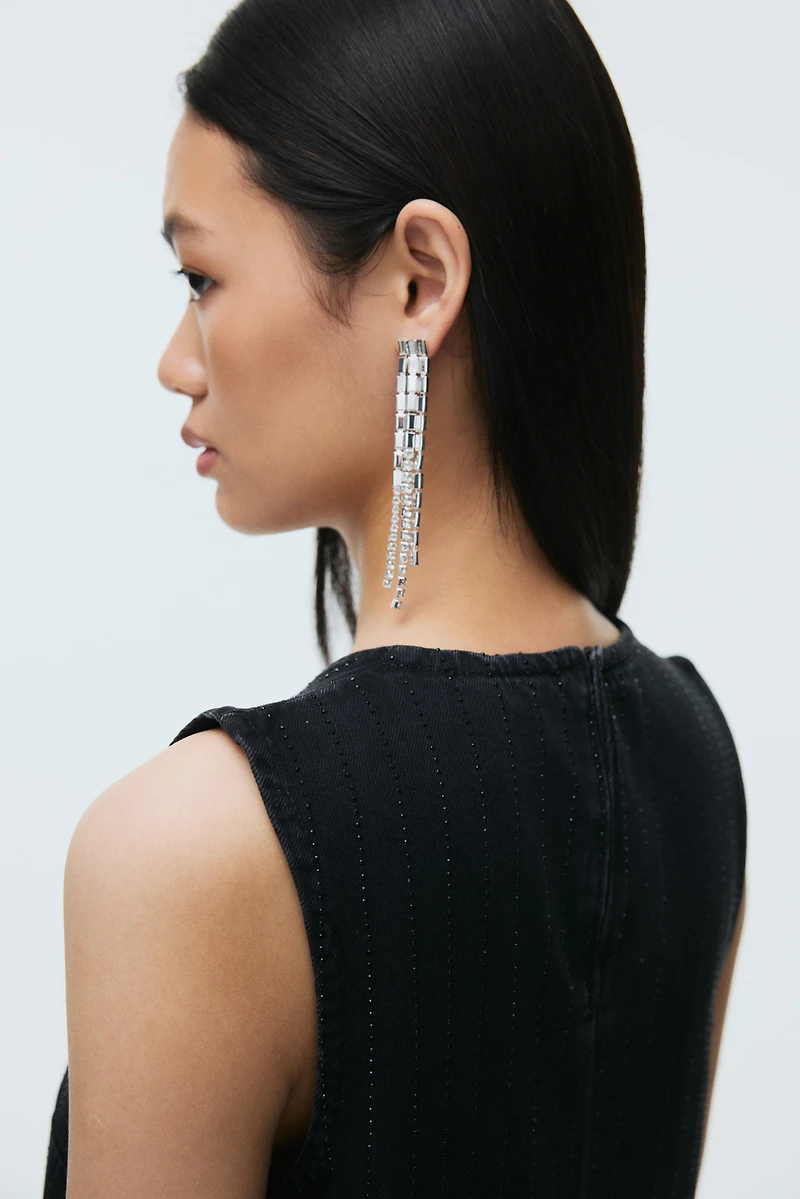 Embellished Denim Dress