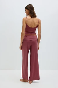 Pantalon de sport avec ceinture repliée