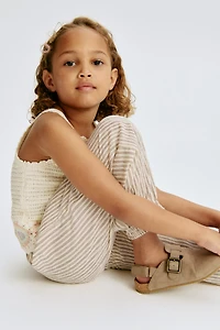 Textured Jersey Pants