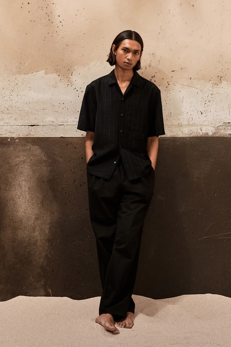 Regular-Fit Textured Resort Shirt