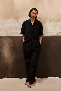 Regular-Fit Textured Resort Shirt