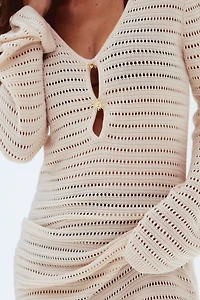 Crochet-Look Dress