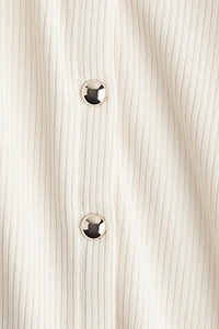 Ribbed Jersey Cardigan