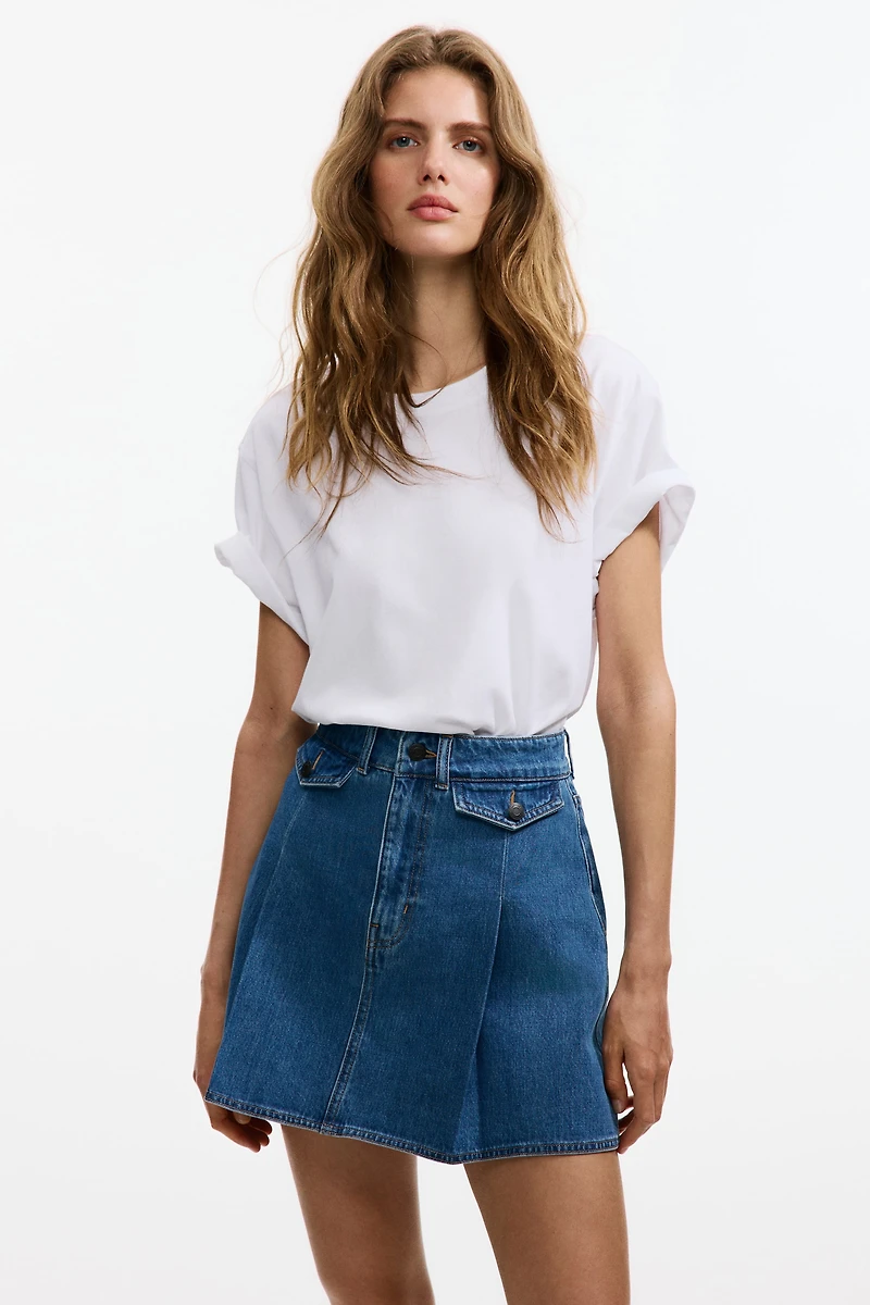 A-Line Denim Skirt