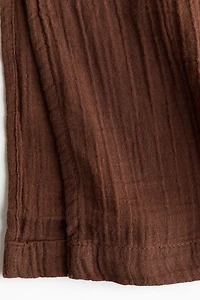Pantalon en mousseline avec cordon de serrage