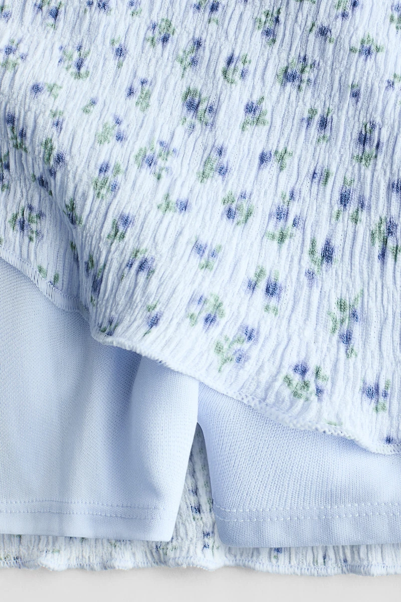 Patterned Tiered Skirt