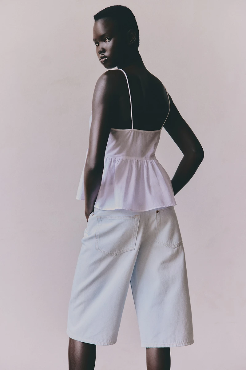 Lace-Trimmed Strappy Top