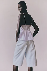 Lace-Trimmed Strappy Top