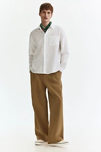 Chemise décontractée en lin mélangé