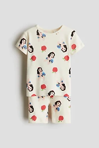 Snug Fit Printed Jersey Pajamas