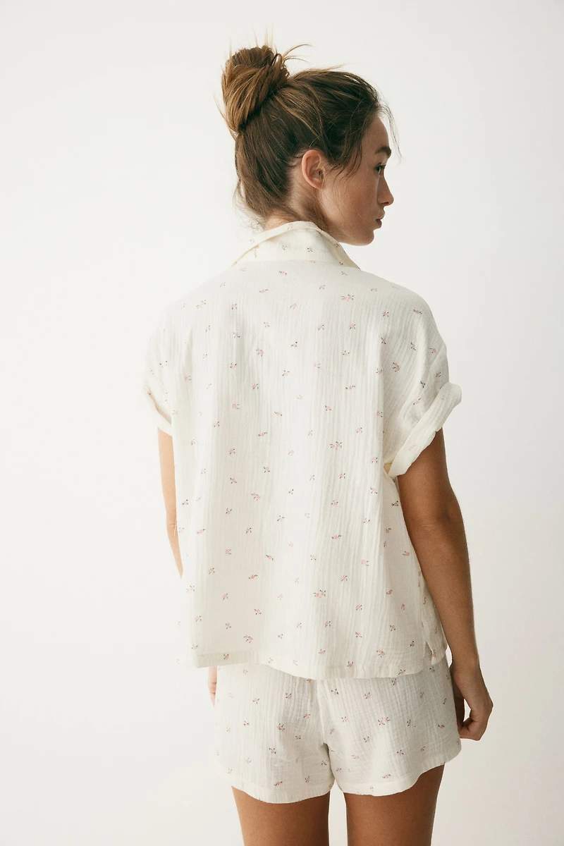 Pyjama en mousseline de coton