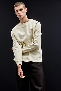 Loose-Fit Long-Sleeved Jersey Shirt