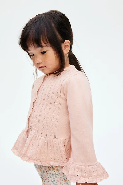 Gilet en pointelle de coton