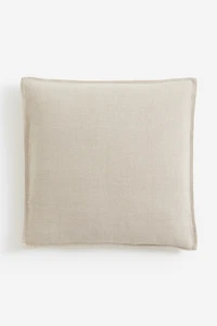 Housse de coussin en lin lavé