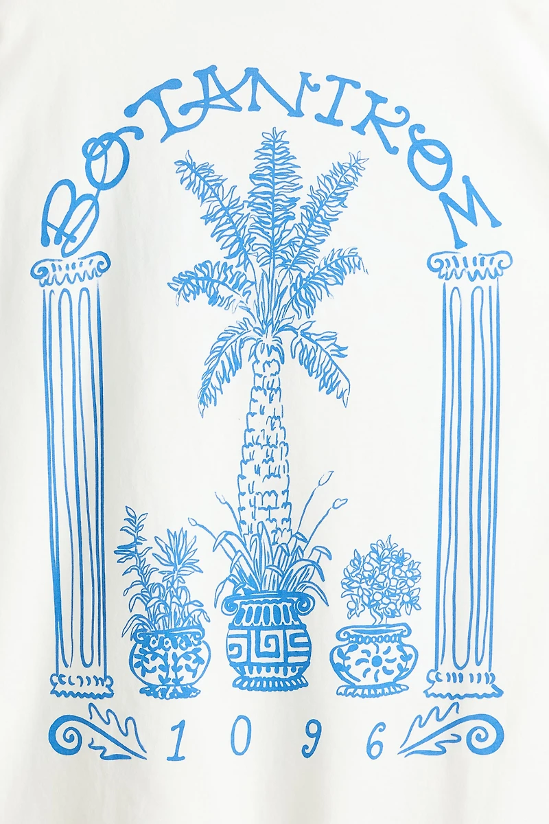 Oversized T-Shirt with Printed Motif