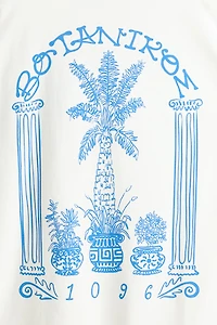 Oversized T-Shirt with Printed Motif