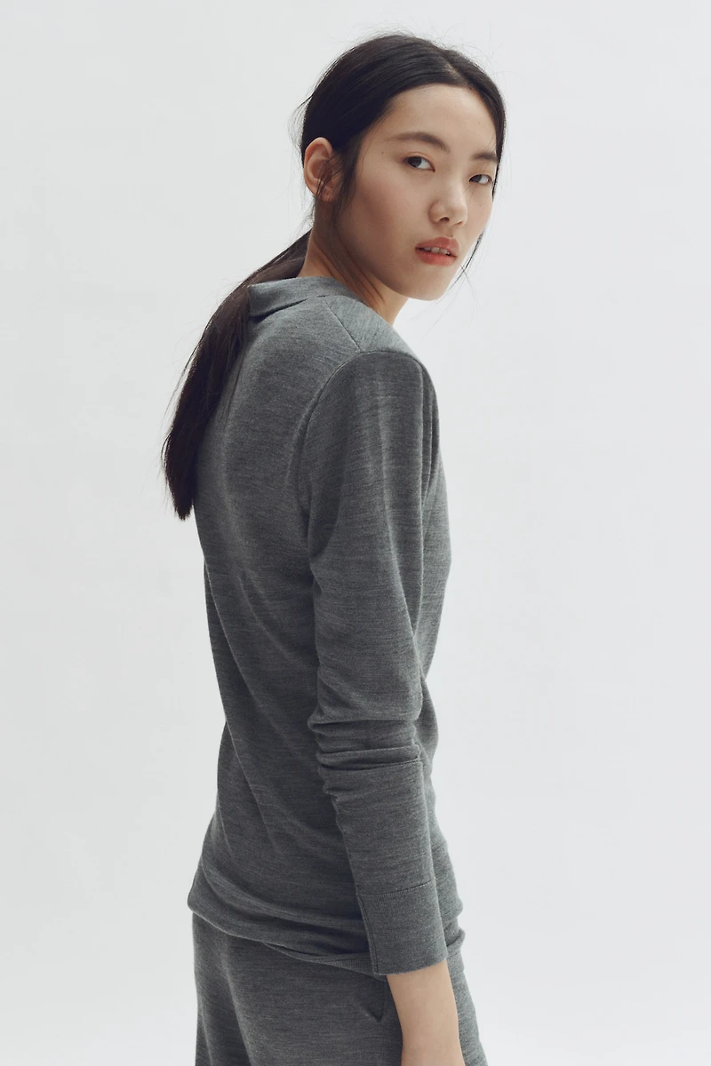 Merino Wool Polo Shirt