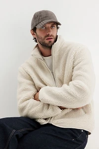 Regular-Fit Teddy Fleece Jacket